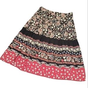 Requirements floral skirt boho midi women sz 12 boho